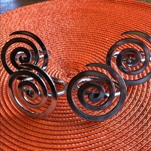 Silver Spiral Napkin Rings